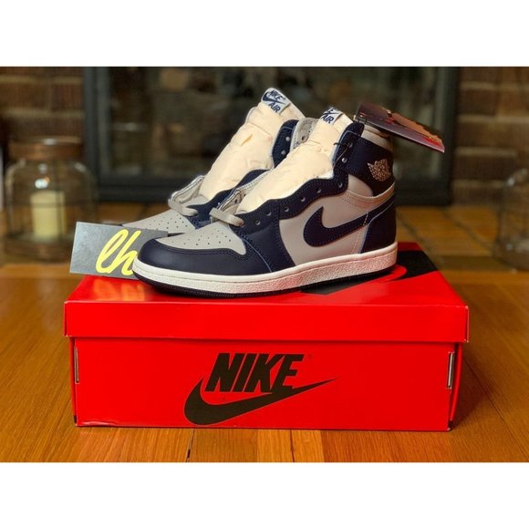 Sz 9.5 Air Jordan 1 Retro High '85 Georgetown - Picture 3 of 10